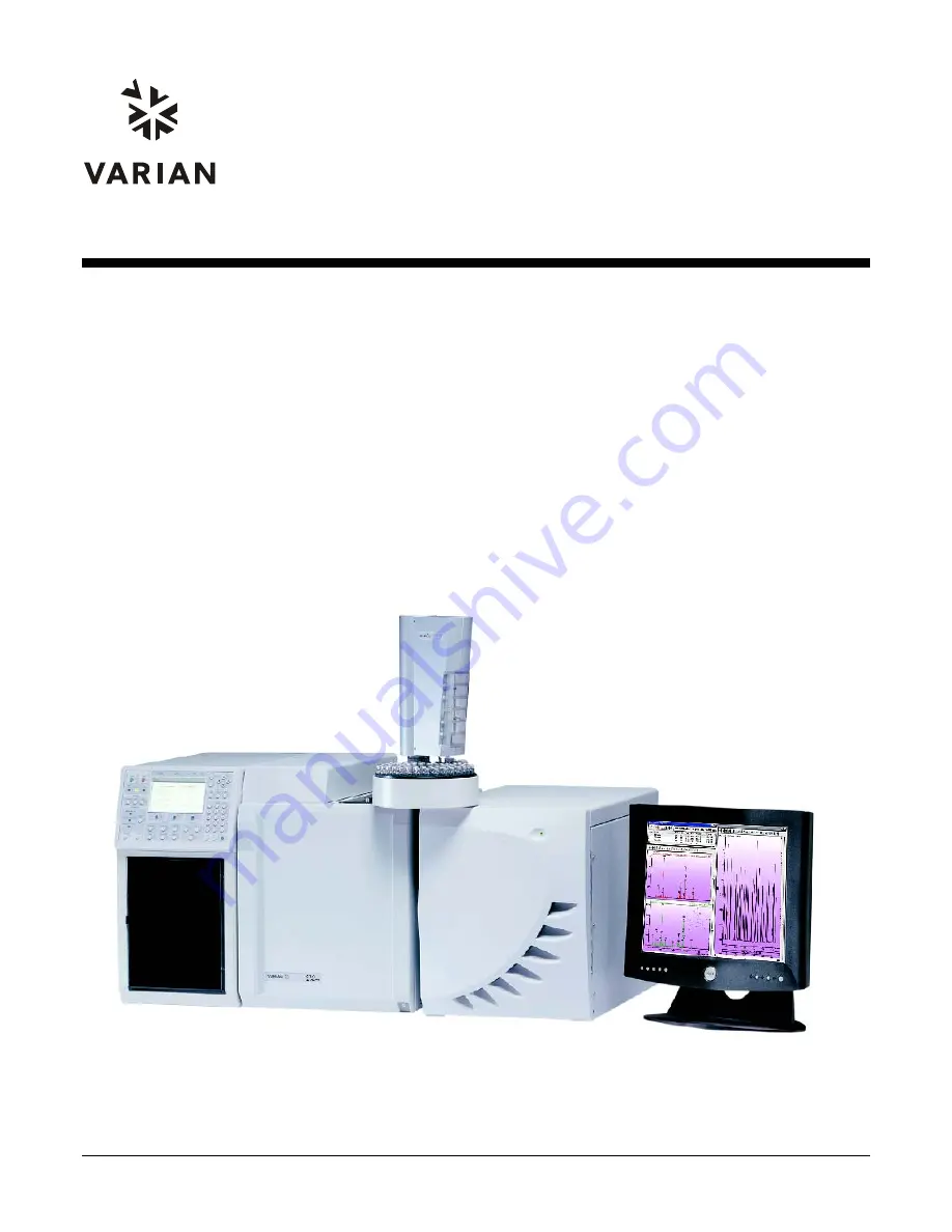 Varian 4000 GCMS Installation Procedures Manual Download Page 1