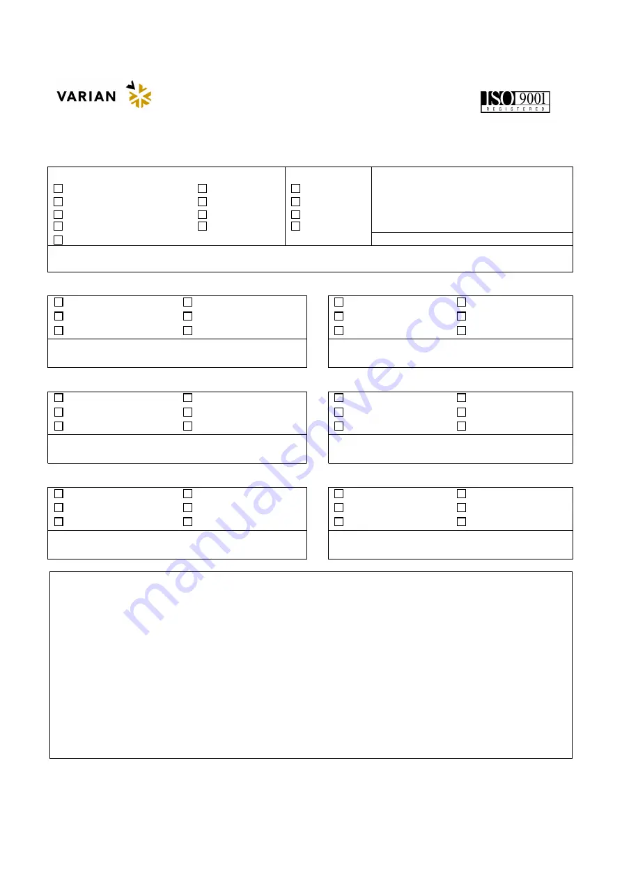 Varian 969-9860 Instruction Manual Download Page 18