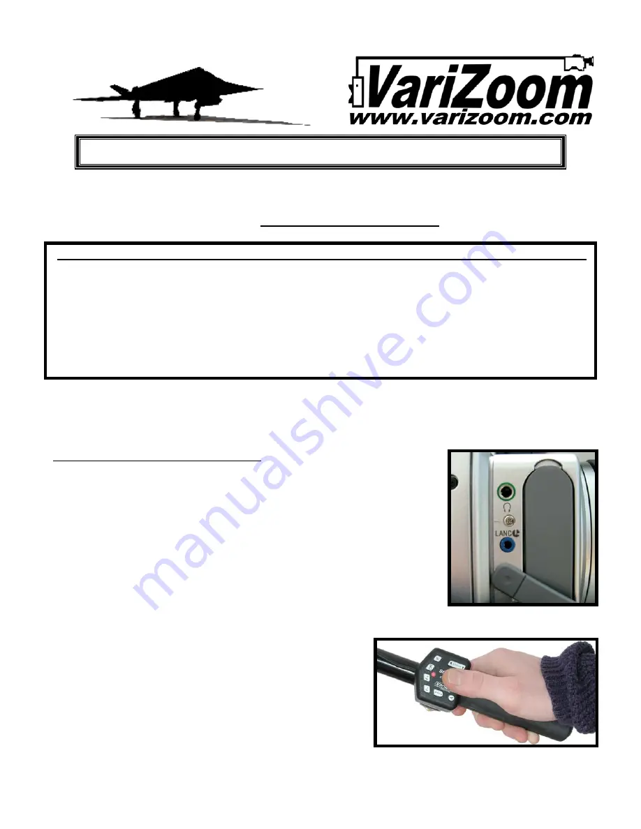 VARIZOOM VZ-STEALTH-LX Operating Instructions Download Page 1