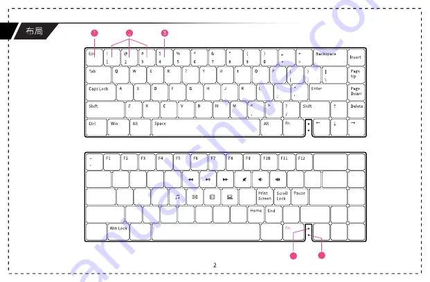 VARMILO Minilo VXT67 Glintstone Manual Download Page 3