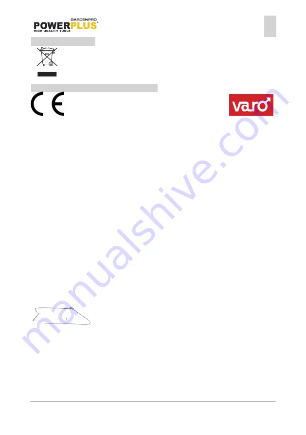 VARO POWERPLUS GARDENPRO POWXG1032 Manual Download Page 16