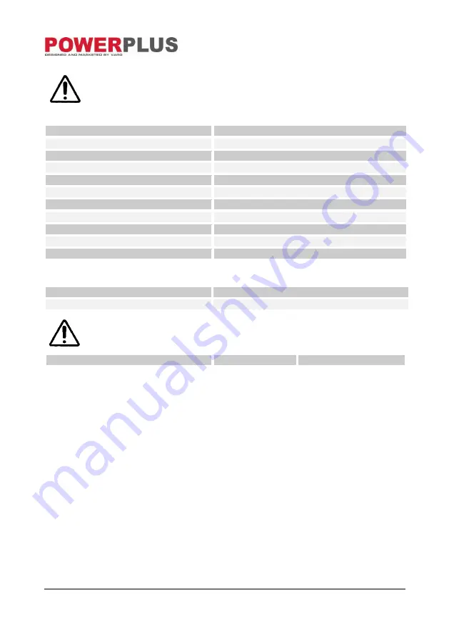 VARO Powerplus POW30625 Quick Start Manual Download Page 6