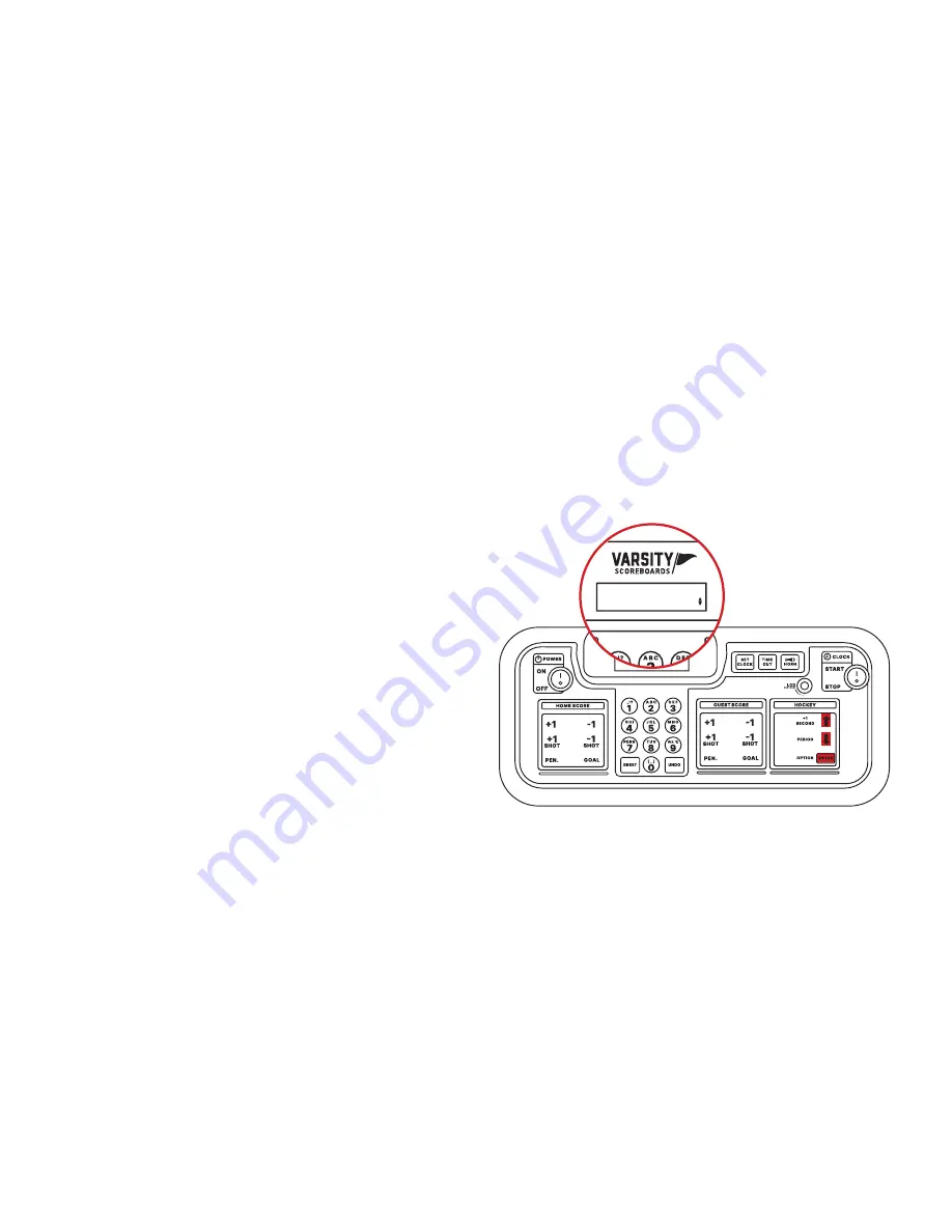 VARSITY Scoreboards 1250 Скачать руководство пользователя страница 8