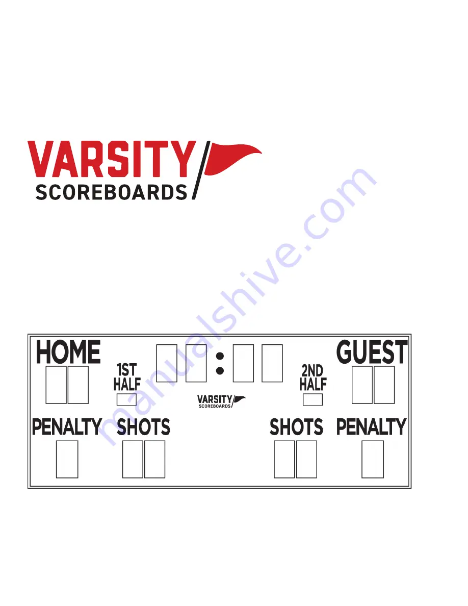 VARSITY Scoreboards 3420 Installation Manual Download Page 1