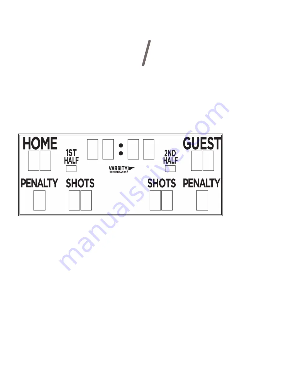 VARSITY Scoreboards 3420 Installation Manual Download Page 4