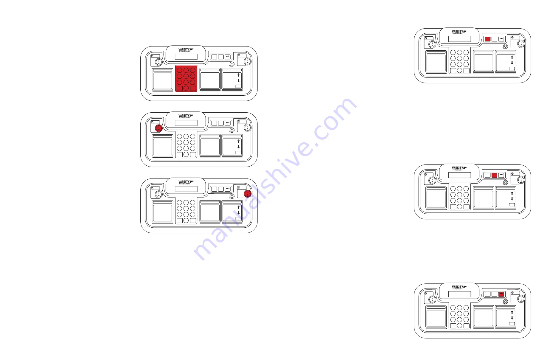VARSITY Scoreboards Football Operation Manual Download Page 9