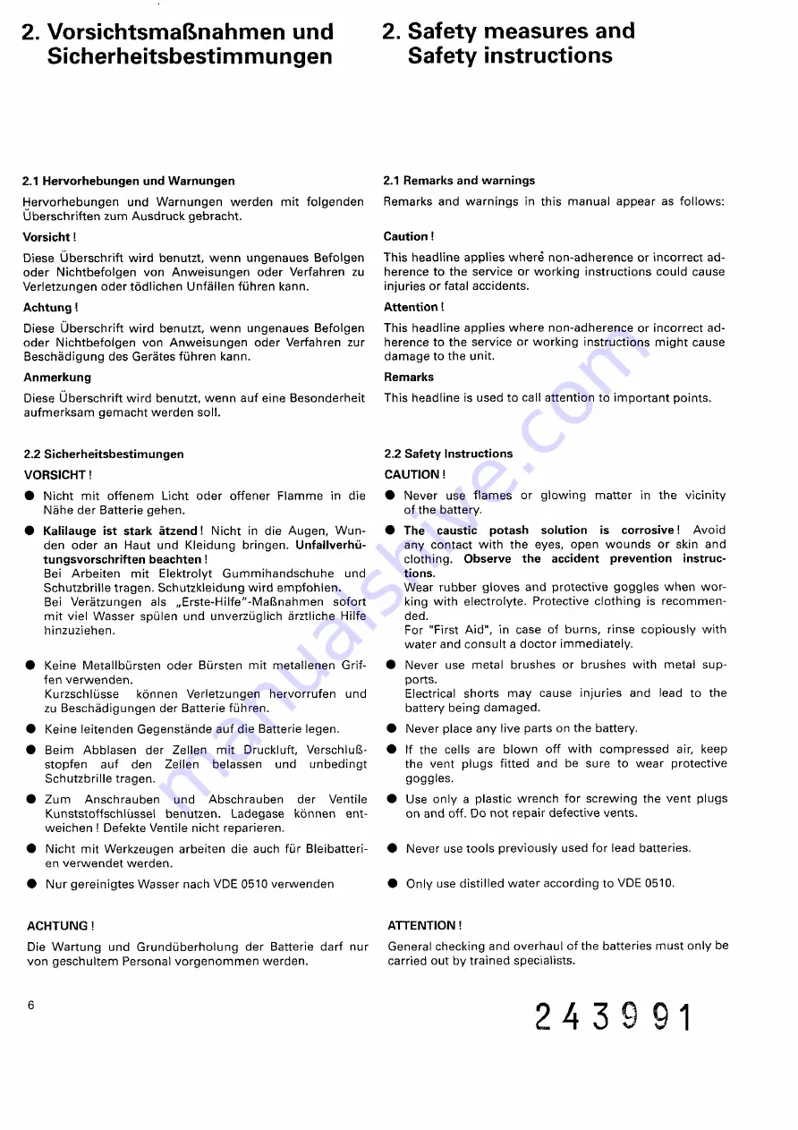 Varta F 20/15 H1 C Maintenance Manual Download Page 10