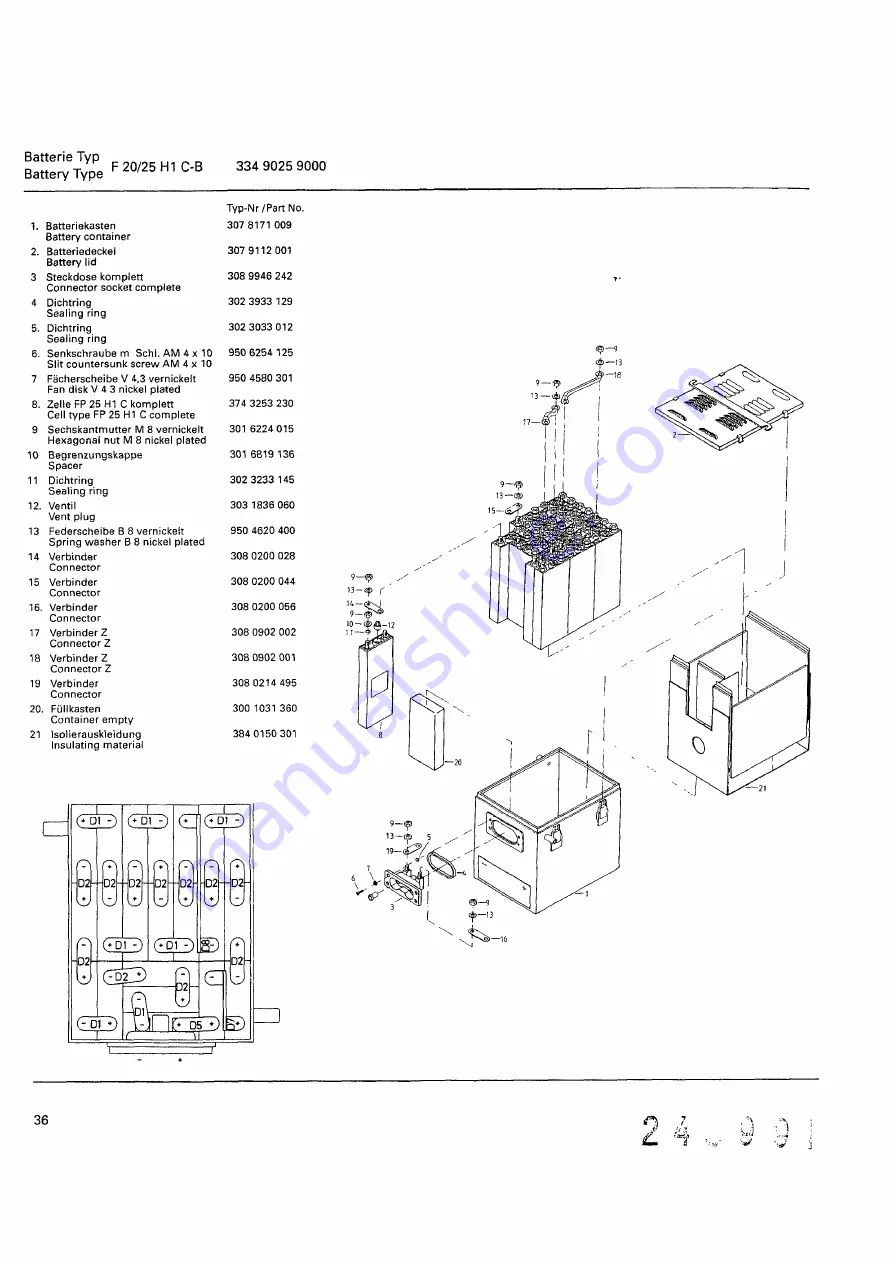 Varta F 20/15 H1 C Maintenance Manual Download Page 40