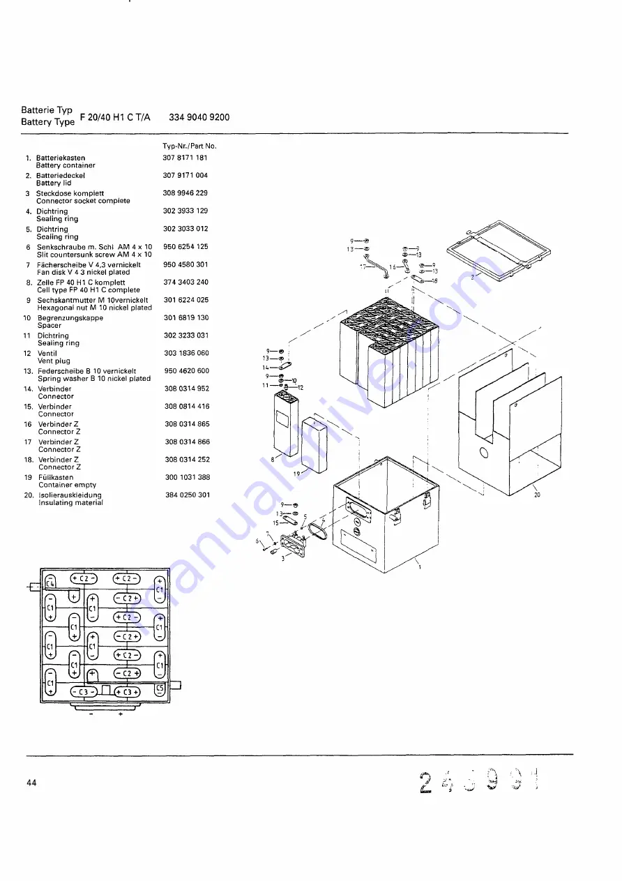 Varta F 20/15 H1 C Maintenance Manual Download Page 48