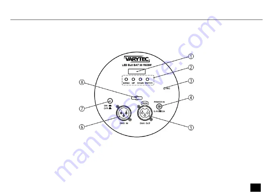 Varytec LED Ball BAT 30 RGBW User Manual Download Page 23