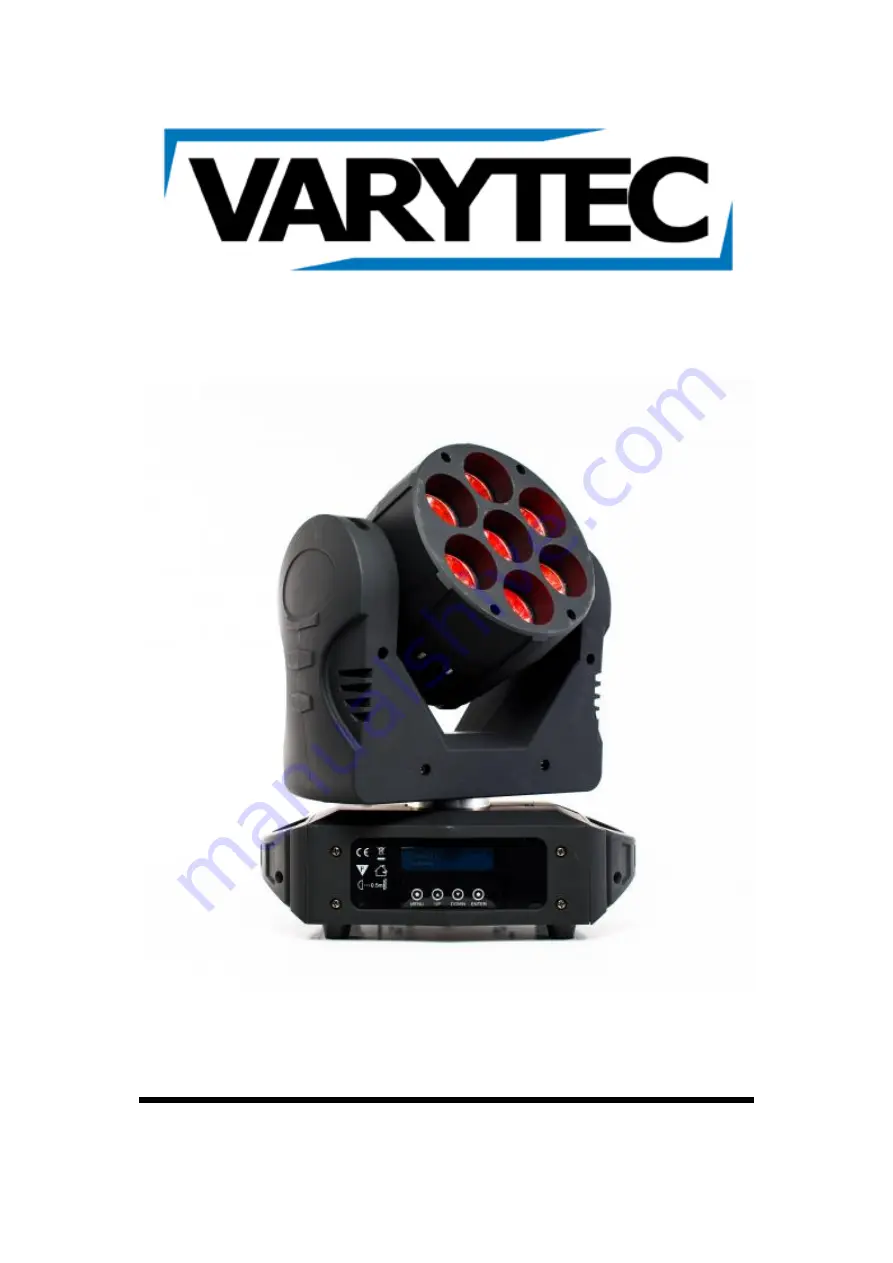 Varytec LED RealBeam 7 RGBW Скачать руководство пользователя страница 1