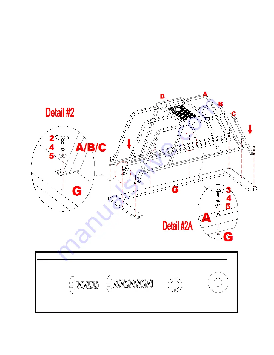 VAS Furniture Mfg. Inc. AVC9001GB Assembly Instructions Manual Download Page 5