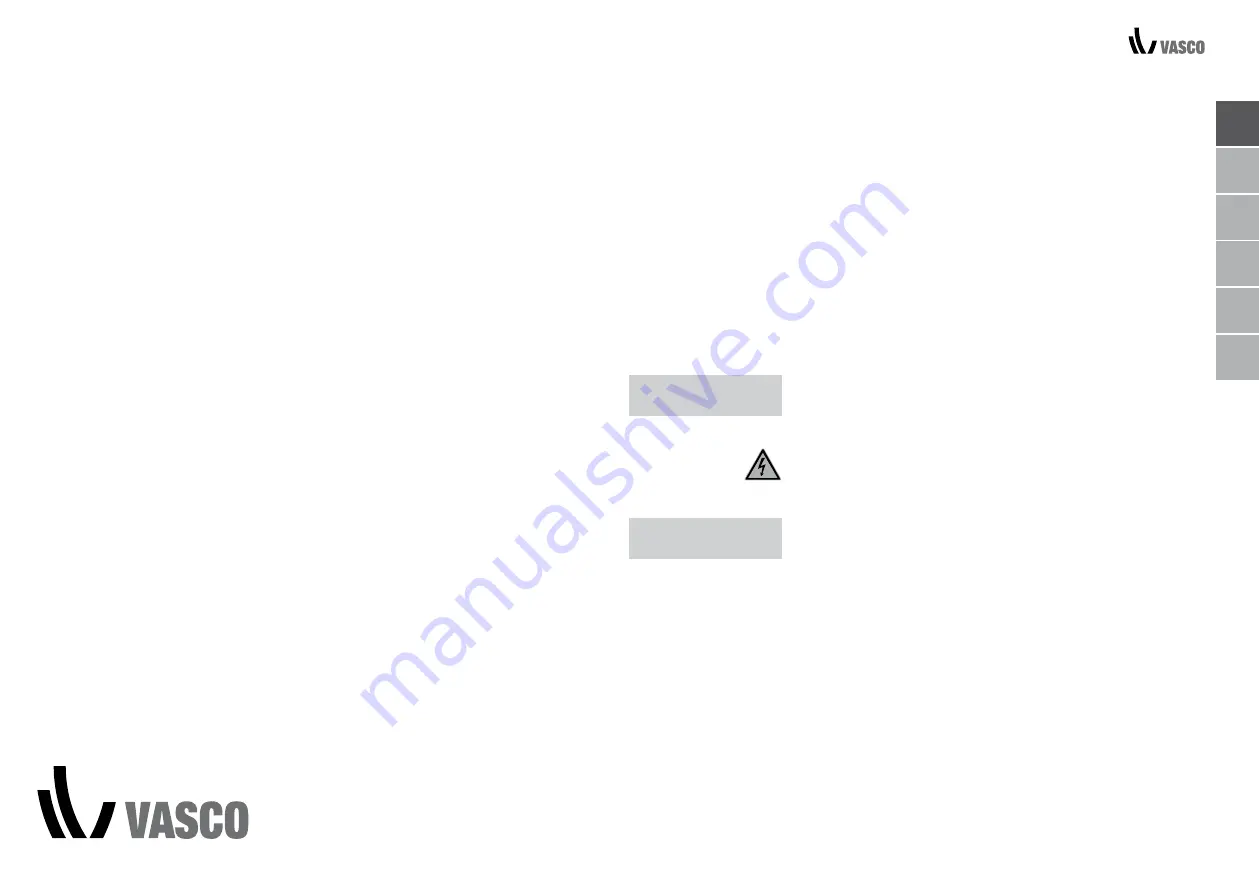 Vasco D60 User And Installation Manual Download Page 2