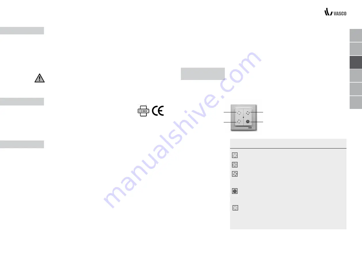 Vasco D60 User And Installation Manual Download Page 25