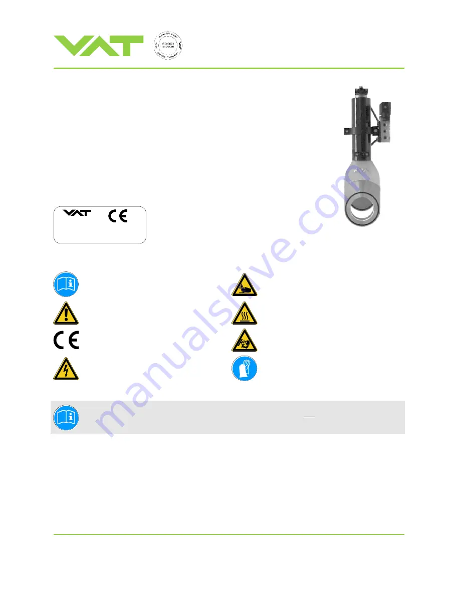 VAT 08 Series Скачать руководство пользователя страница 1