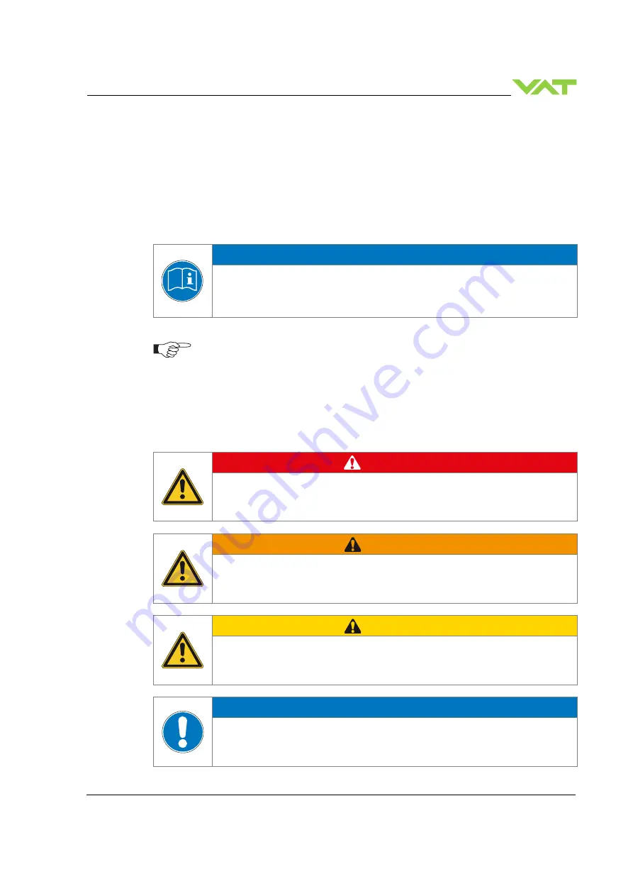 VAT 541 Series Installation, Operating,  & Maintenance Instructions Download Page 5