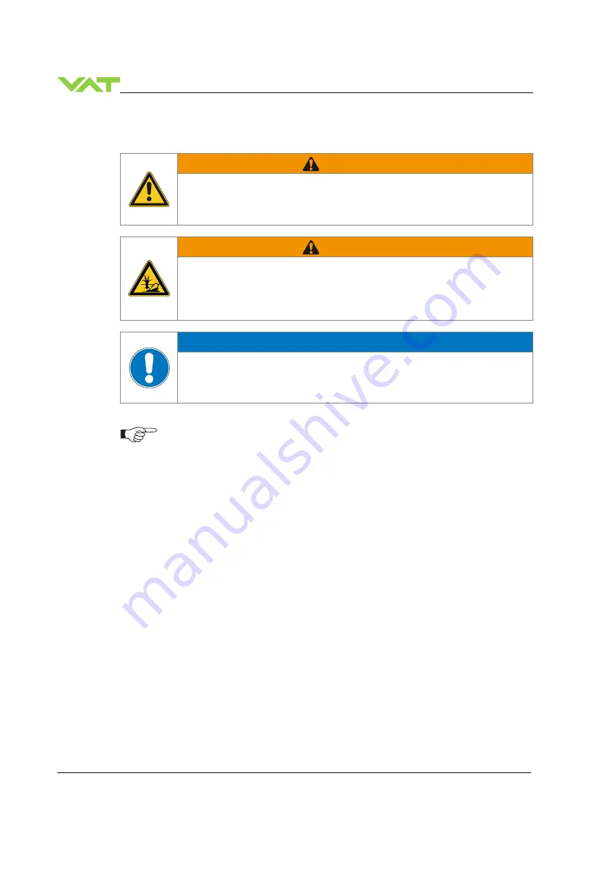 VAT 541 Series Installation, Operating,  & Maintenance Instructions Download Page 22