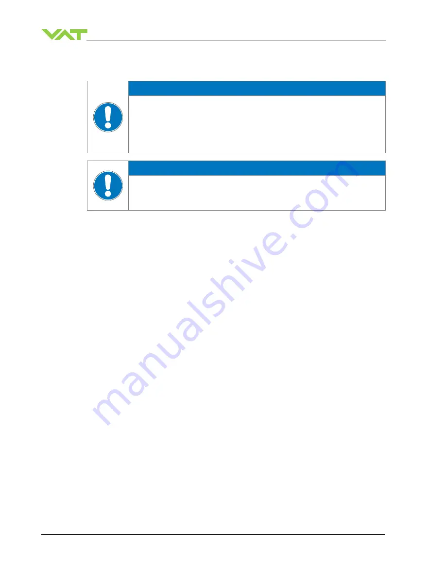 VAT 590 Series Installation, Operating,  & Maintenance Instructions Download Page 50