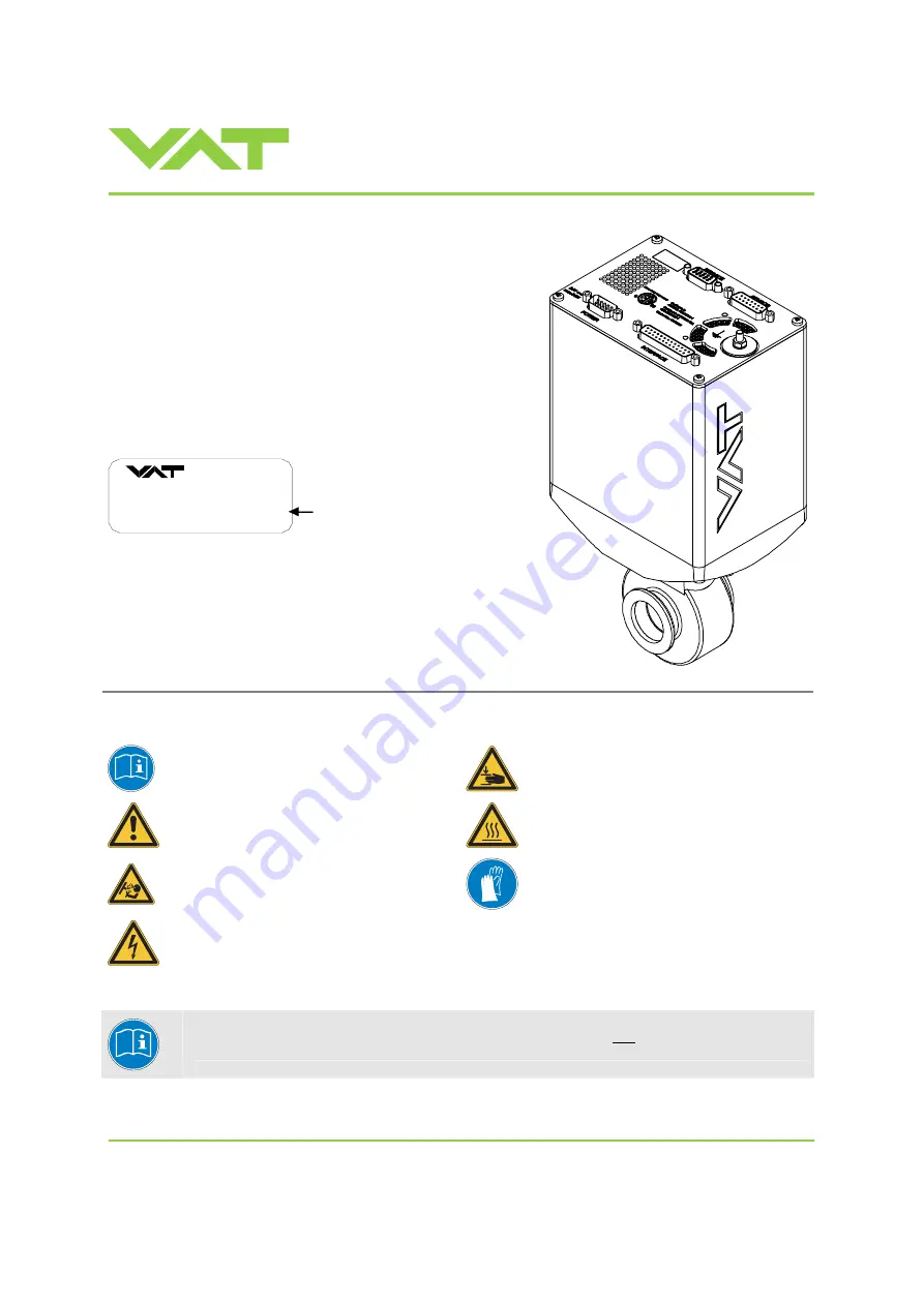 VAT 612 Series Скачать руководство пользователя страница 1