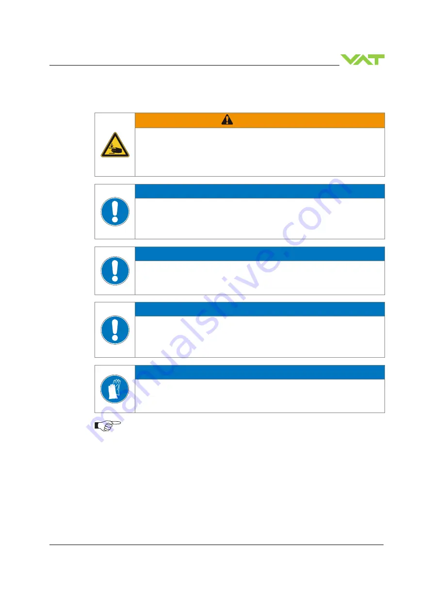 VAT 616 Series Installation, Operating,  & Maintenance Instructions Download Page 13