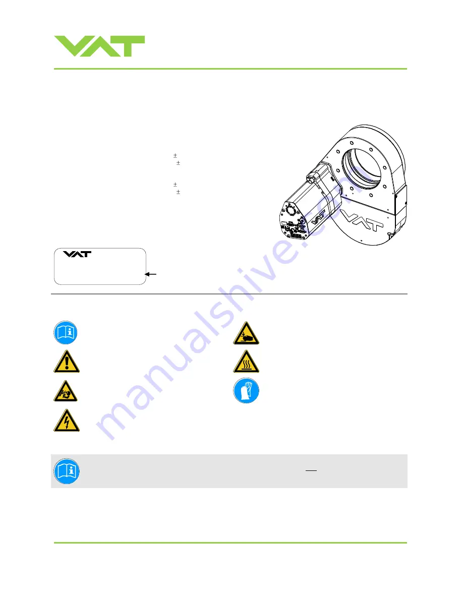 VAT 650 AP Series Скачать руководство пользователя страница 1