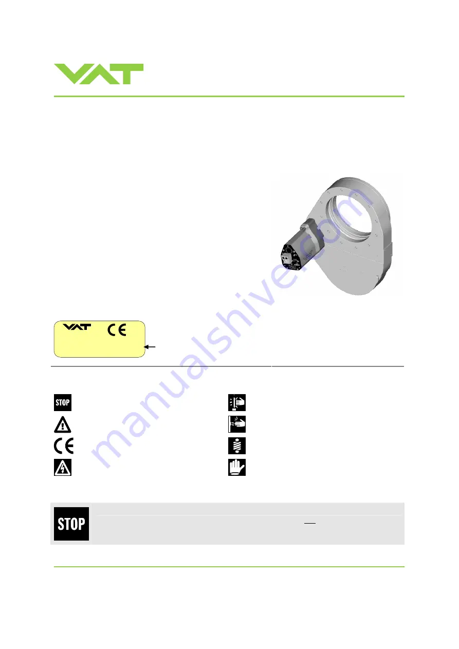 VAT 650 TJ Series Installation, Operating,  & Maintenance Instructions Download Page 1