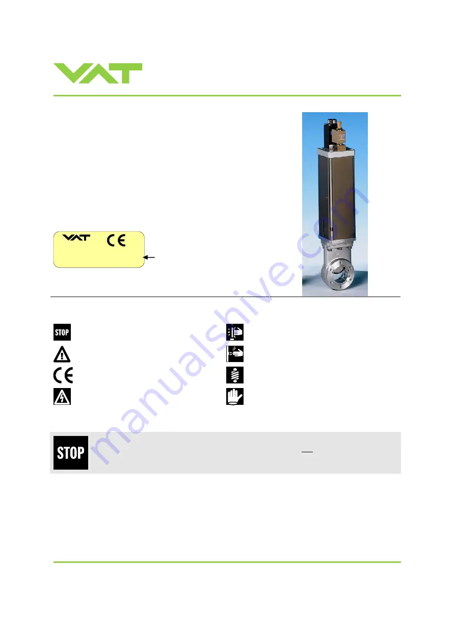 VAT 75232-CE44 Series Скачать руководство пользователя страница 1