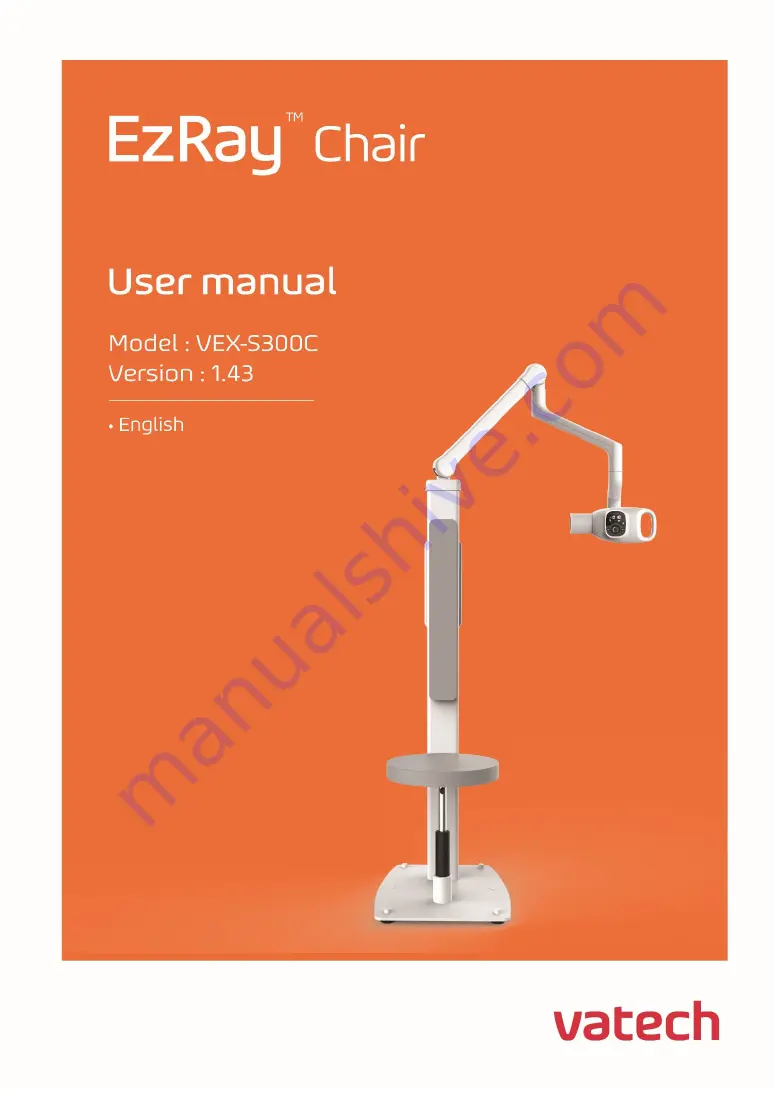 Vatech EzRay Chair User Manual Download Page 1