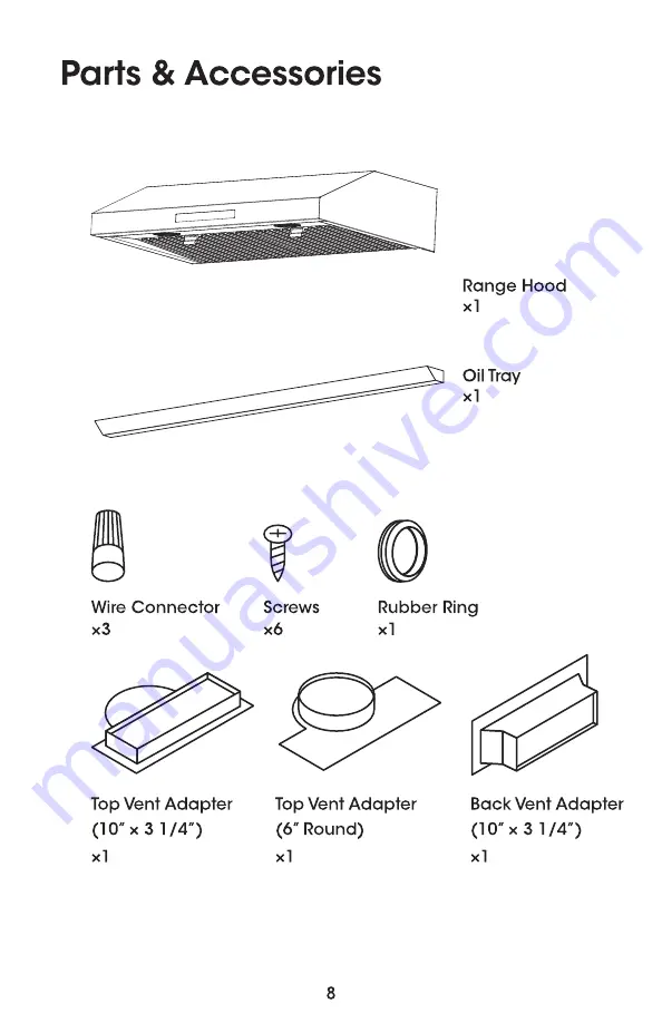 vatti Aurora VRH-UI02-30SS-2 User Manual Download Page 8