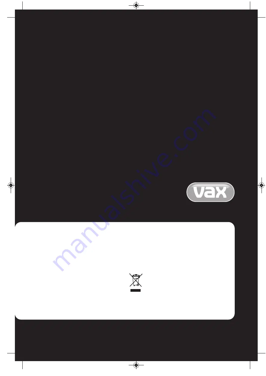 Vax VRS14W Instruction Manual Download Page 1