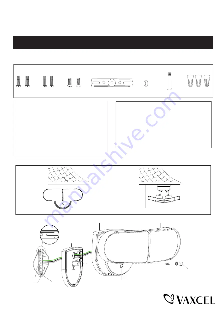 Vaxcel T0626 Assembly And Installation Instructions Download Page 1