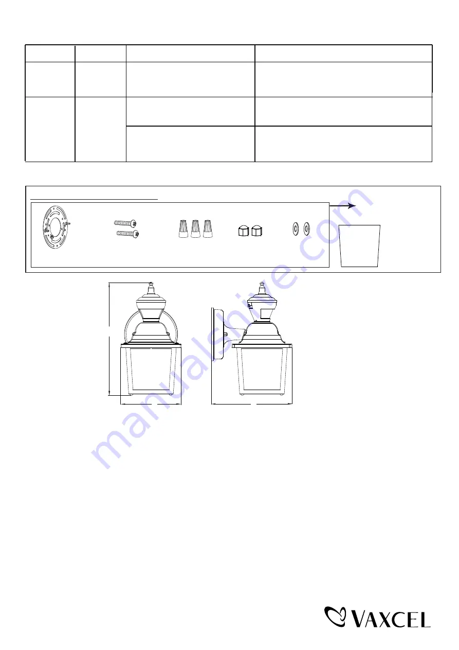 Vaxcel T0732 Assembly And Installation Instructions Manual Download Page 15