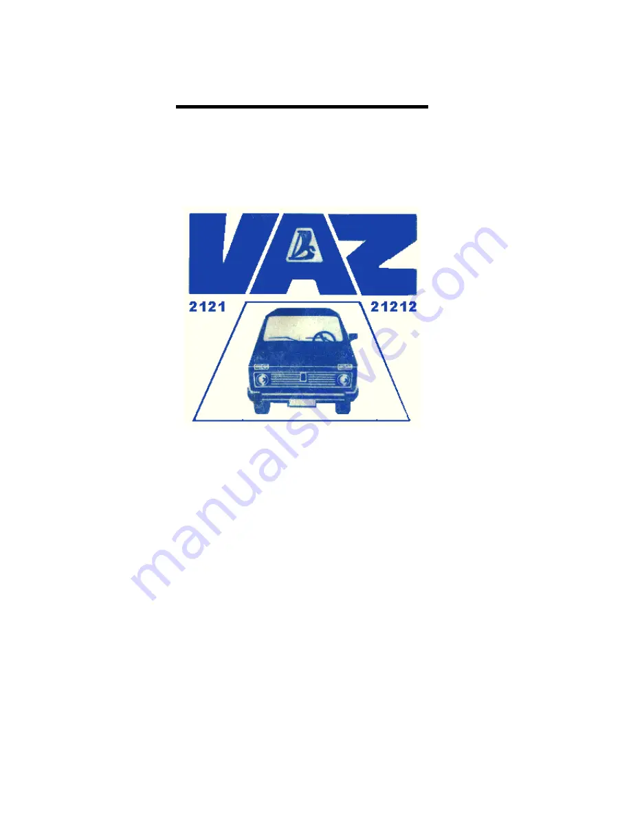 Vaz Lada Niva 1600 Maintenance Manual Download Page 1