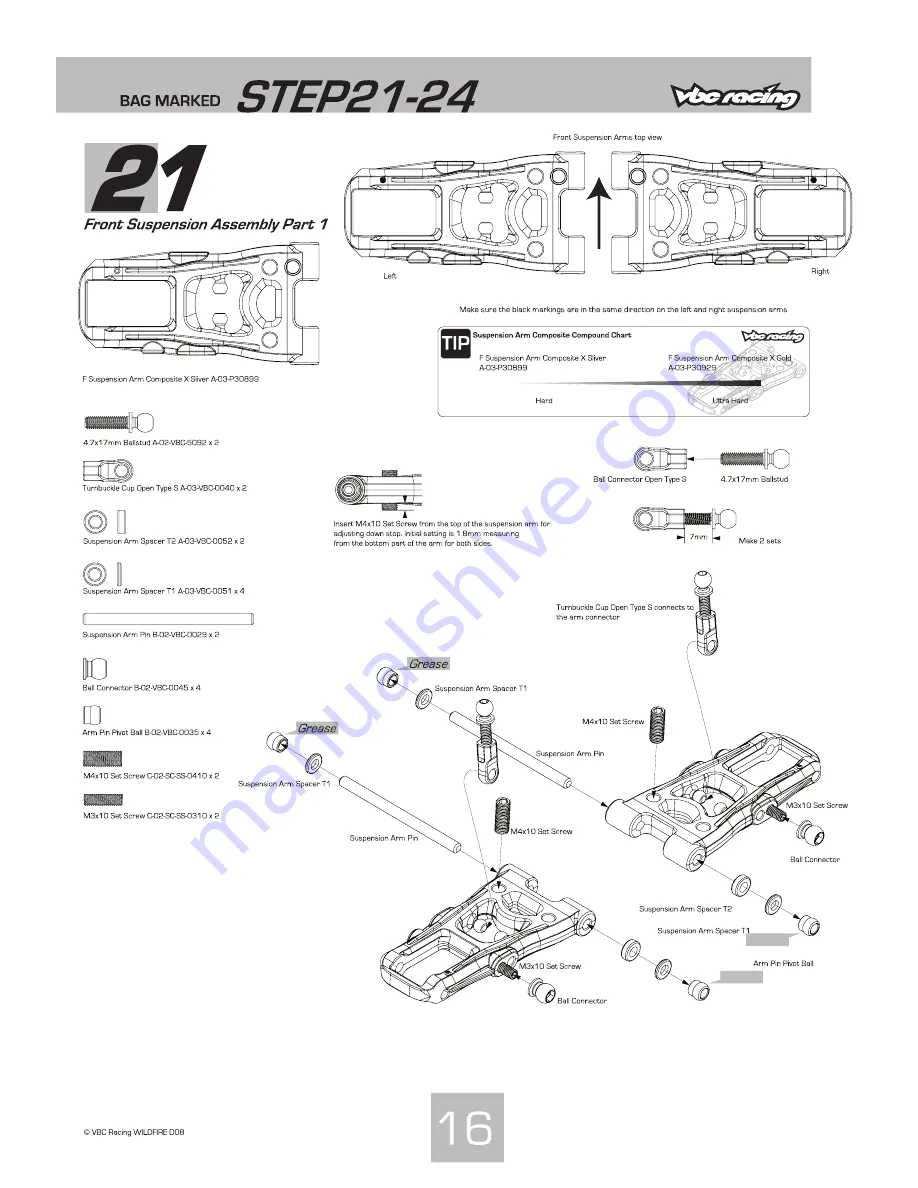 VBC Racing WildFire D08 Скачать руководство пользователя страница 17