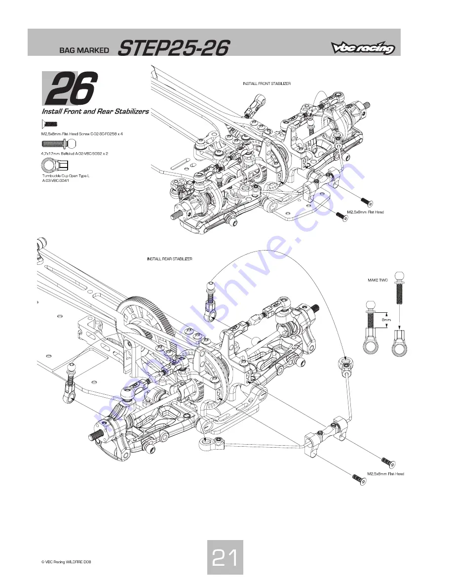 VBC Racing WildFire D08 Скачать руководство пользователя страница 22