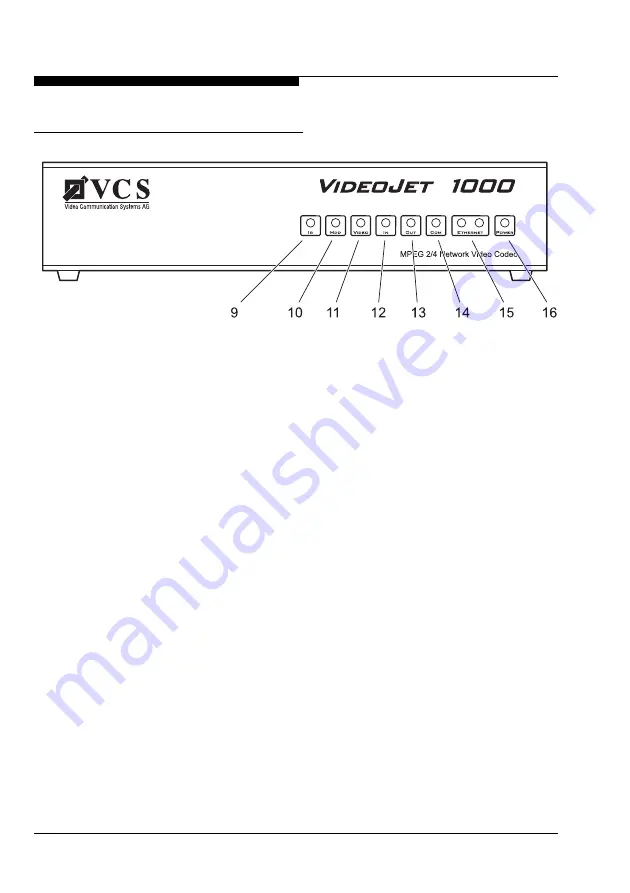 VCS VideoJet 1000 Manual Download Page 16