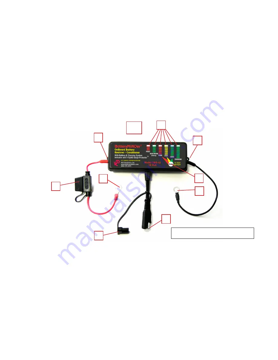 VDC Electronics BatteryMINDer OBD-12 Instructions Manual Download Page 8