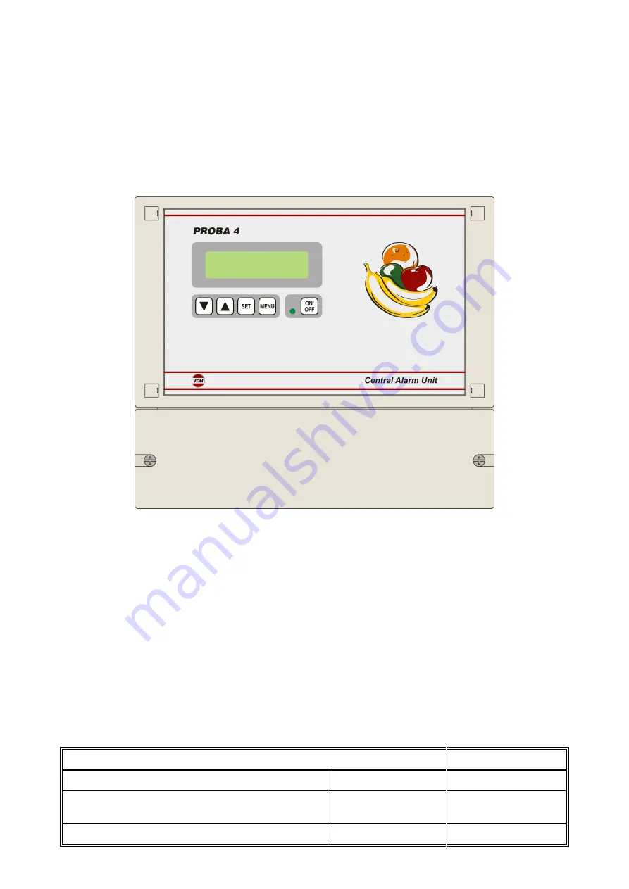 VDH Products PROBA 4 User Manual Download Page 1