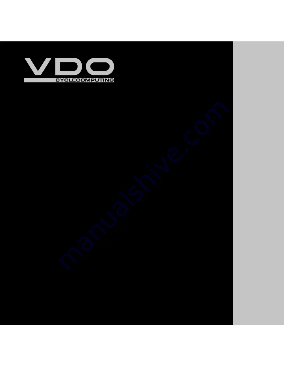 VDO X2DW Instruction Manual Download Page 234