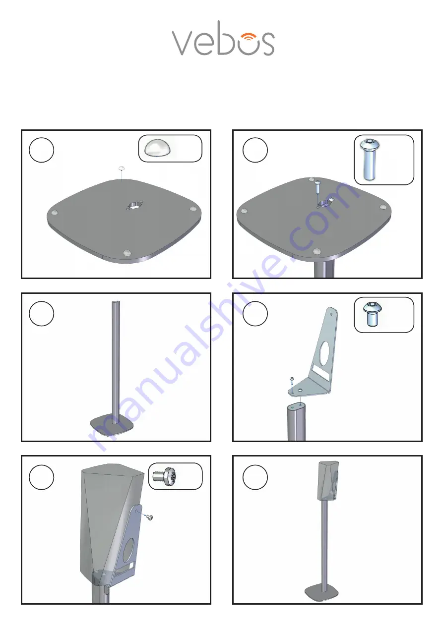 Vebos Denon Heos3 Mounting Instructions Download Page 1