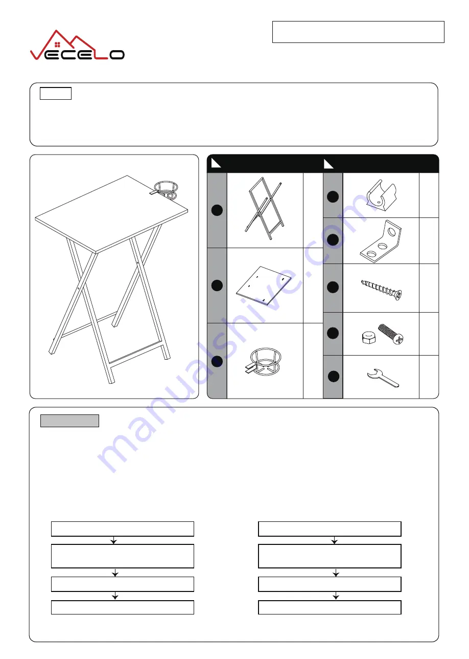 VECELO KHD-XF-DST01 Assembly Instructions Download Page 1