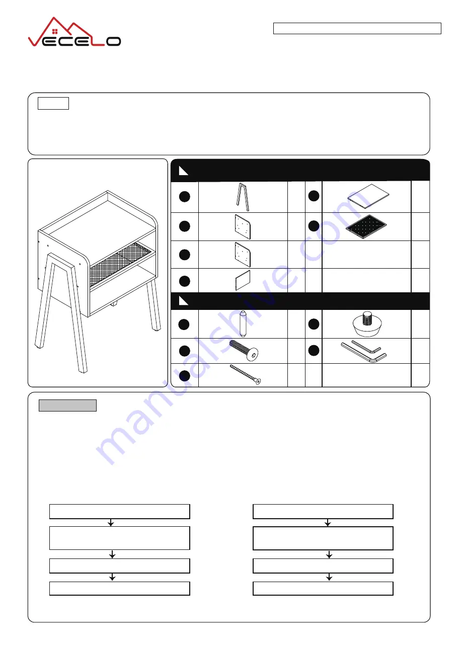 VECELO KHD-XF-ST13 Assembly Instructions Download Page 1