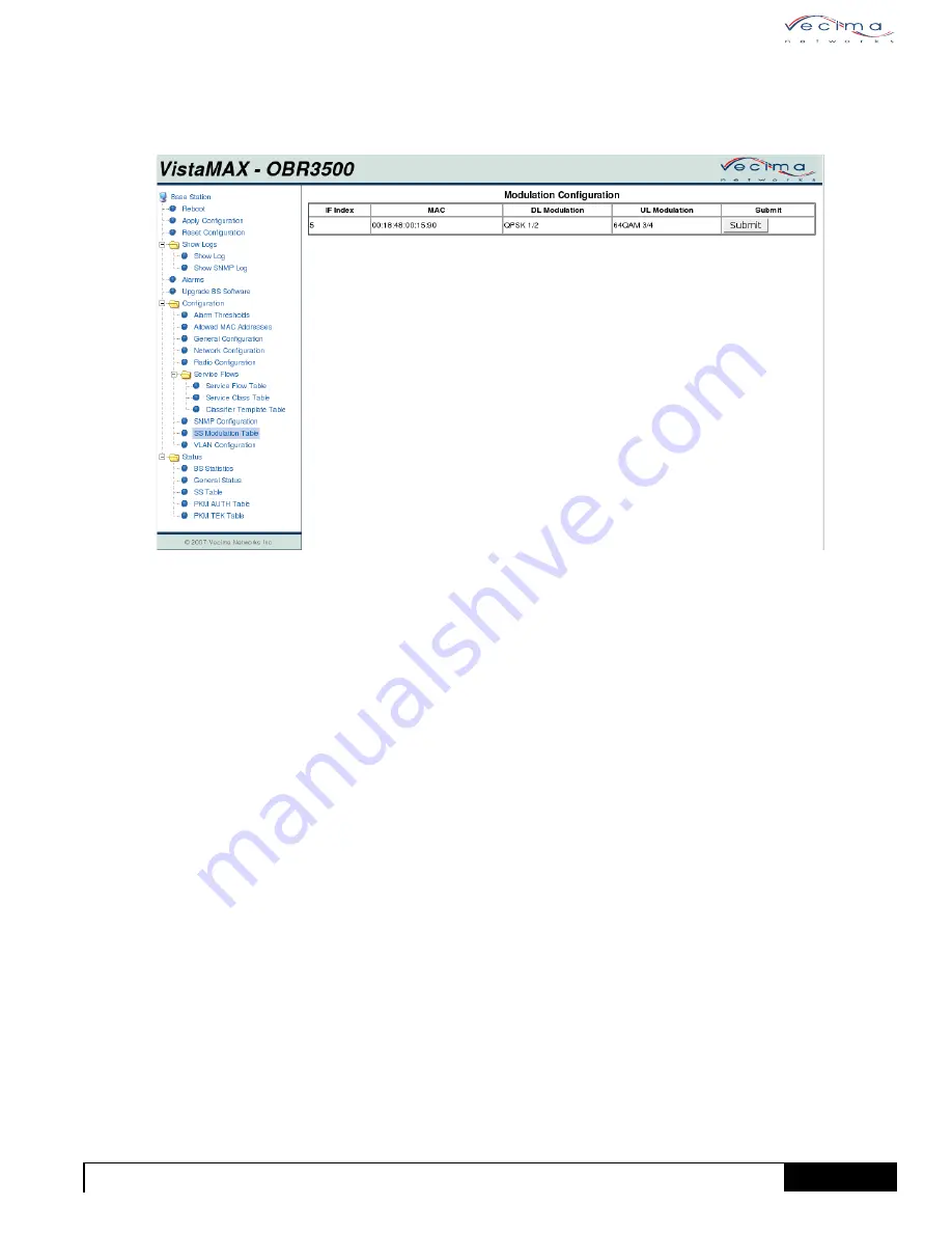 Vecima VistaMax OBR3500 Installation And Operation Manual Download Page 31