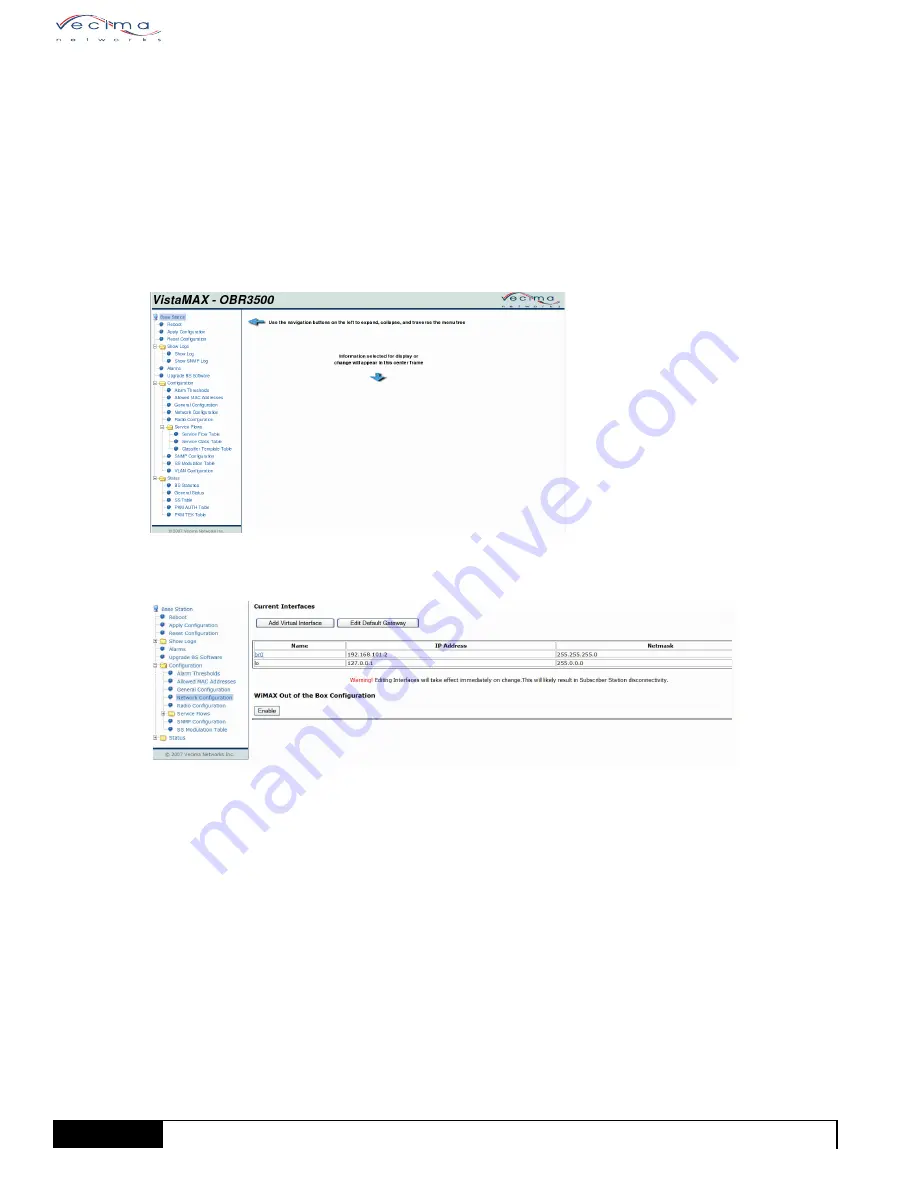 Vecima VistaMax OBR3500 Installation And Operation Manual Download Page 42