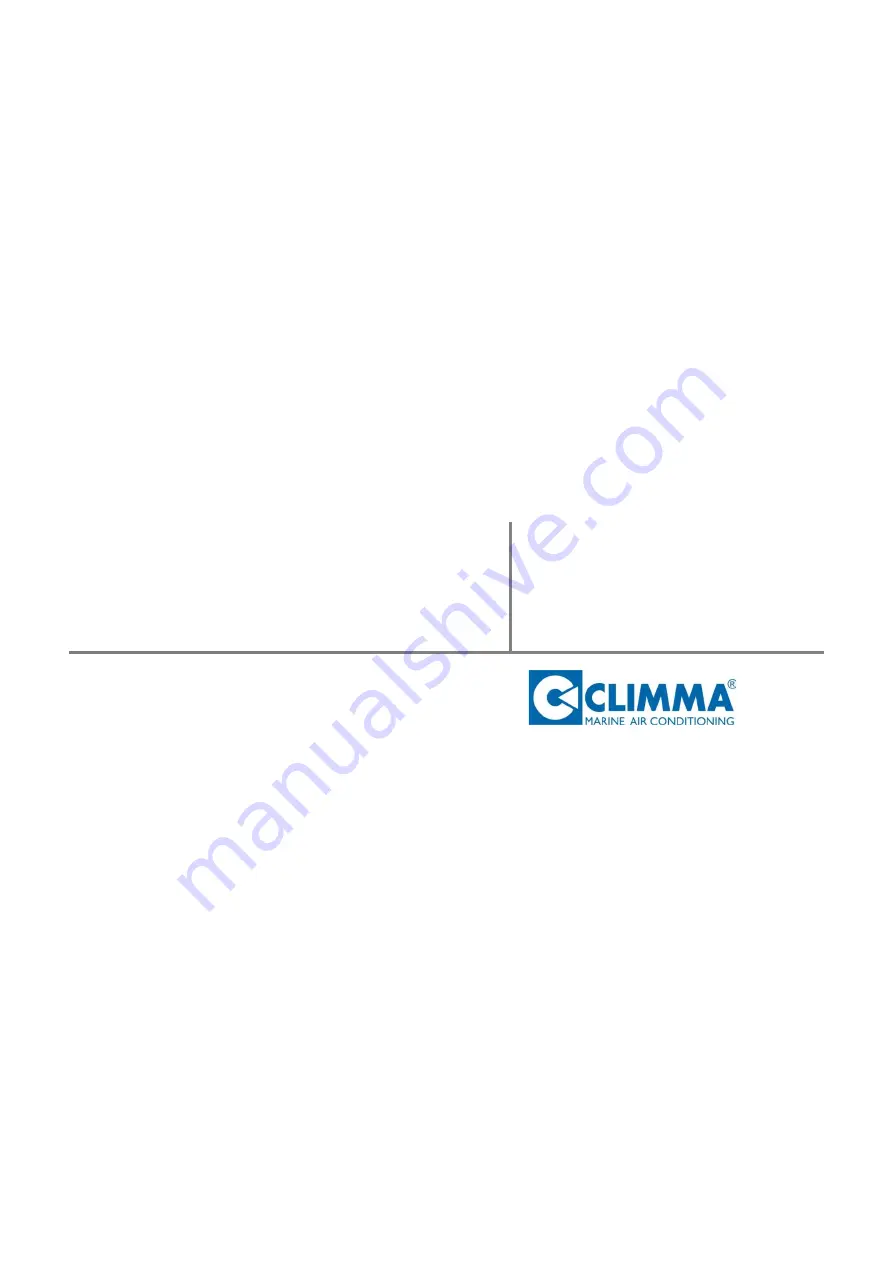 Veco Climma C-TOUCH Installation, Usage And Maintenance Manual Download Page 1