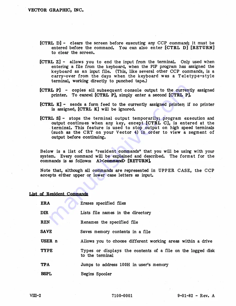 Vector Graphic Vector 4 User Manual Download Page 116