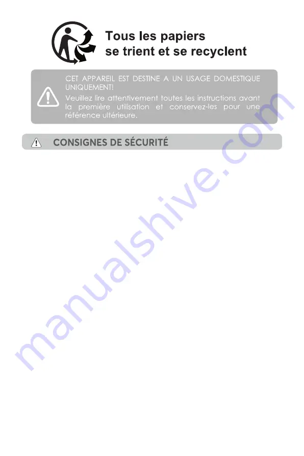 VEDETTE VFD200SEW Manual Download Page 3