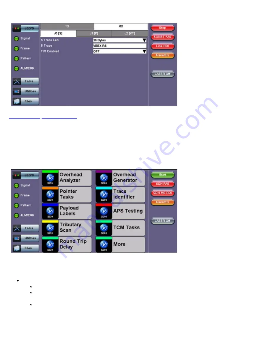 VeEX RXT-6200 User Manual Download Page 140