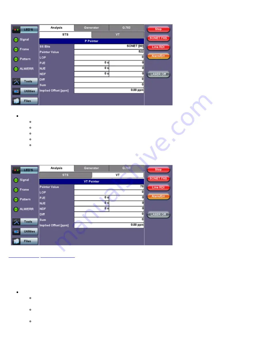 VeEX RXT-6200 User Manual Download Page 165