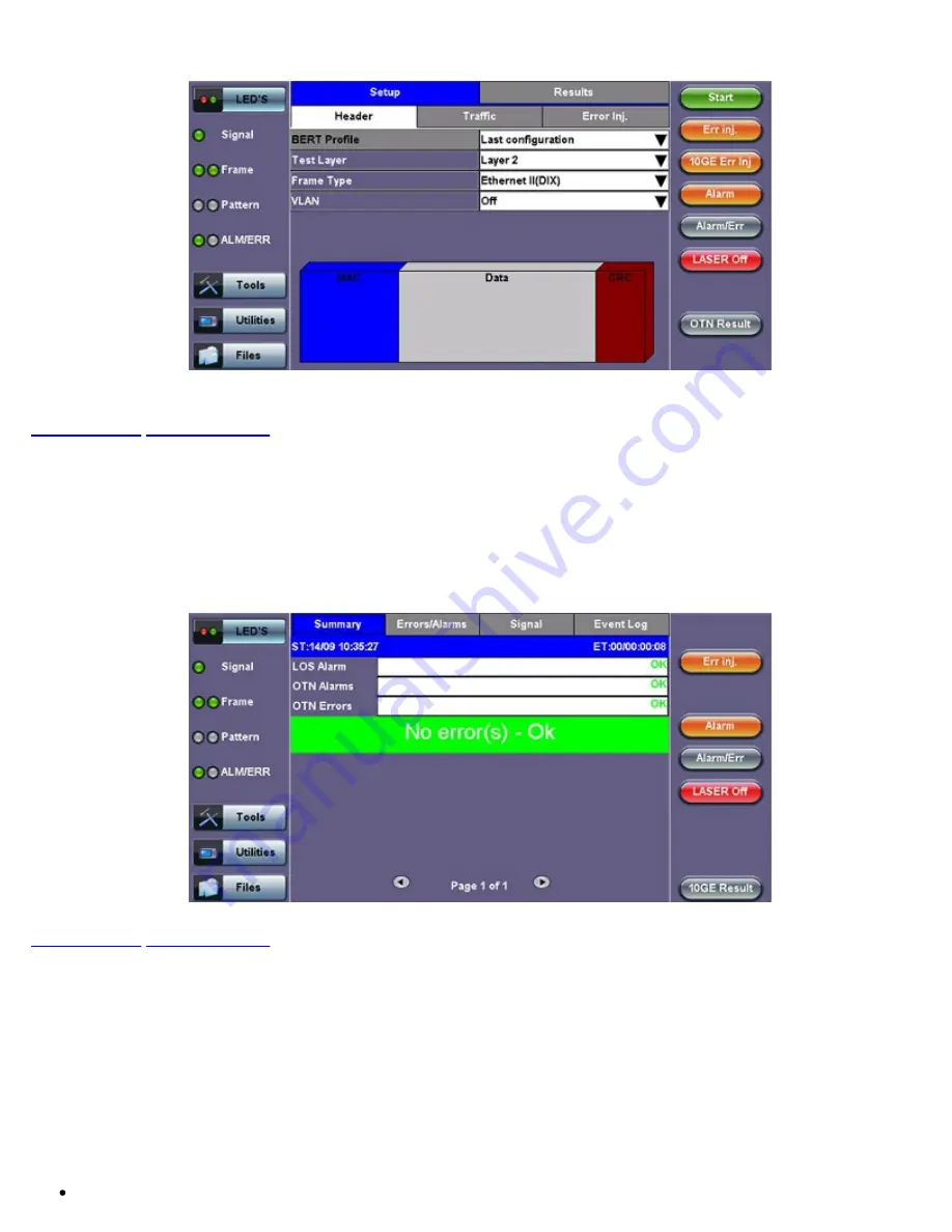 VeEX RXT-6200 User Manual Download Page 197